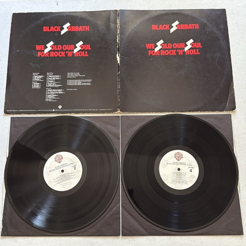 BLACK SABBATH We Sold Our Soul For Rock n Roll Double Vinyl Record